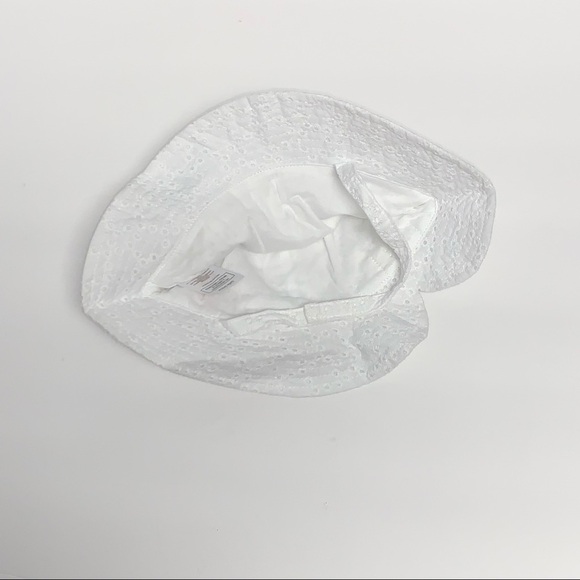Wonder Nation |Girls Toddler One Size | White Eyelet Strap/Bow Sun Hat NEW NWT - Picture 5 of 10